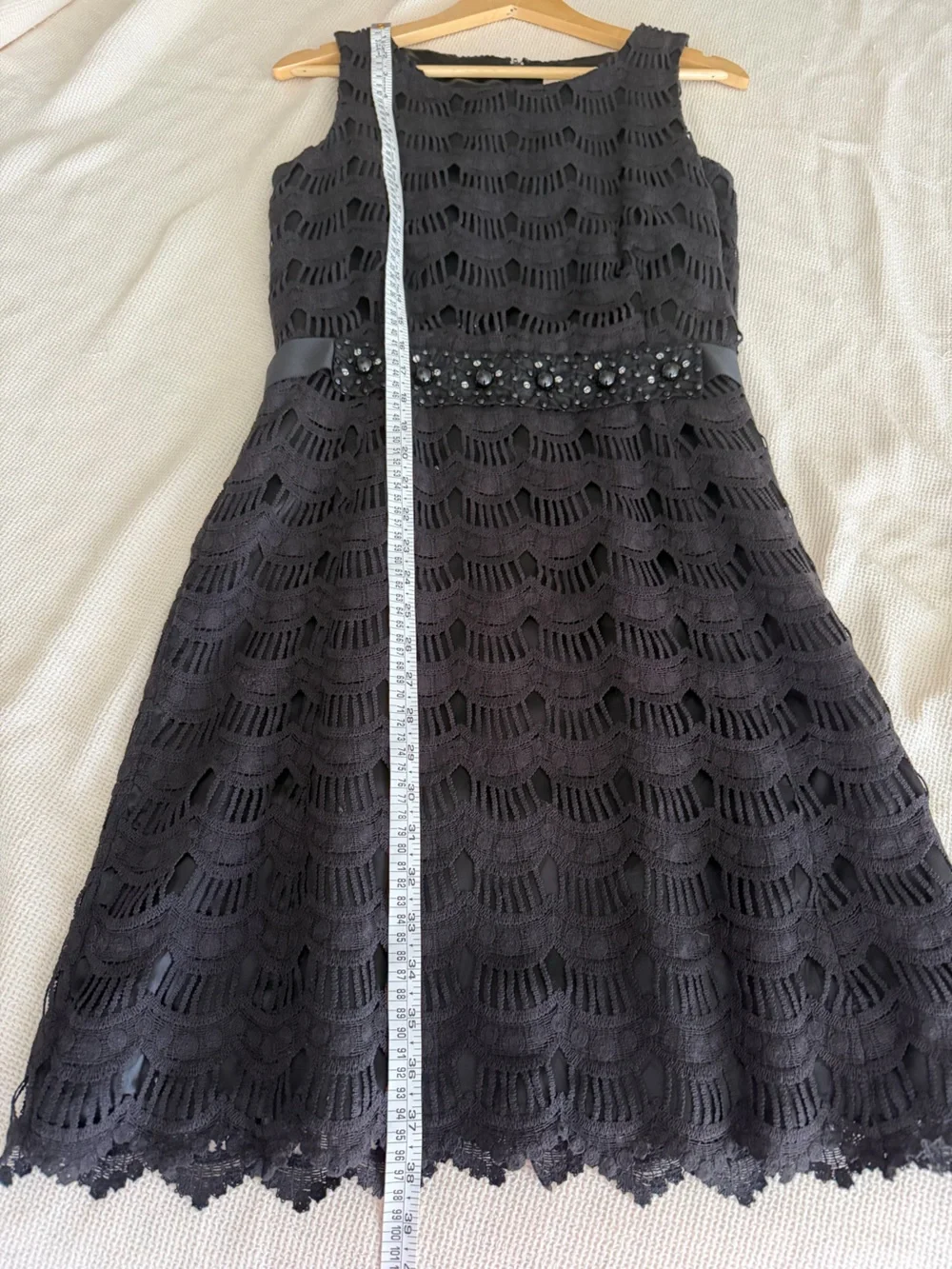 Kate Spade Quietluxury Black Lace Sleeveless A-Line Dress
